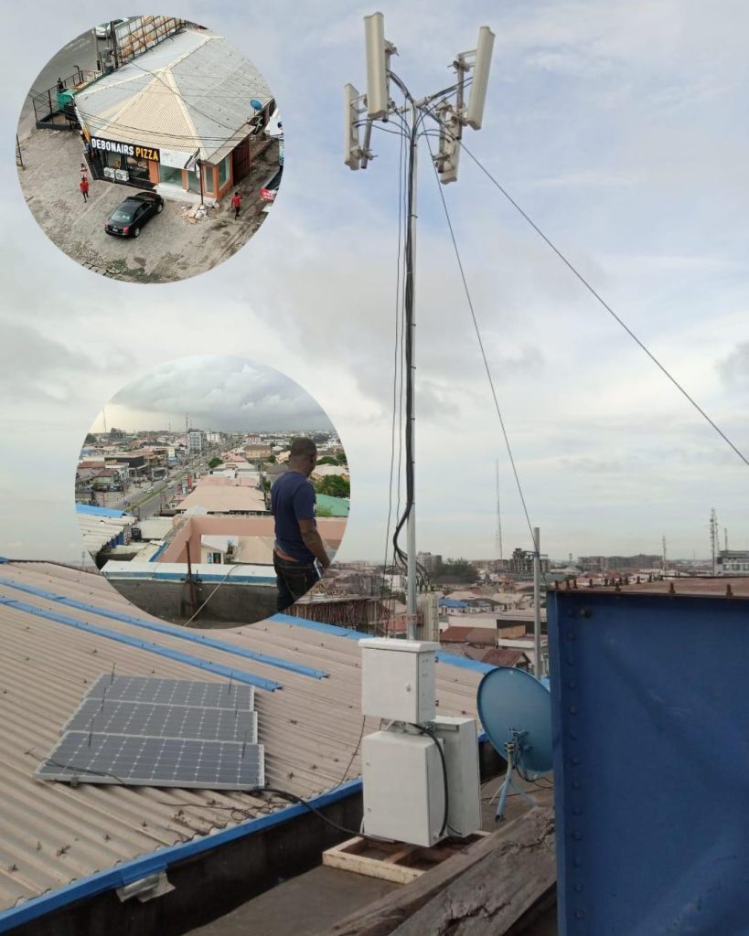 Our test site at lekki Phase 1 Lagos, Nigeria